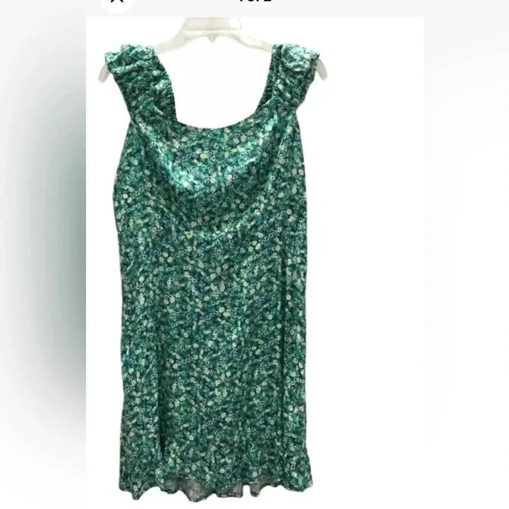 Old Navy Bright Green Casual Summer Dress Size Large